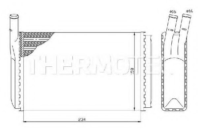 Радіатор пічки Thermotec (D6W003TT)