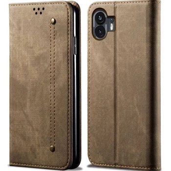 Чохол-книжка UniCase Jeans Wallet для Nothing Phone (2) - Khaki