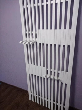Вешалка настенная натуральное дерево ясень180x80 Белая