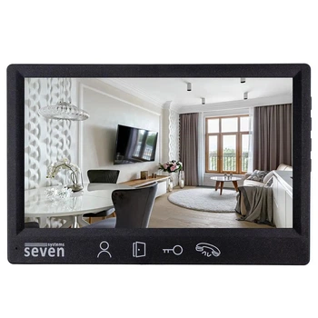 Видеодомофон 7 дюймов SEVEN DP-7571 FHD Black