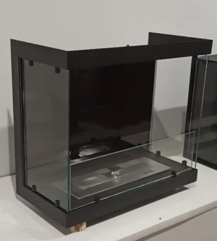 Біокамін вбудований трьохсторонній рамочний 700*250*450 мм.Чорний