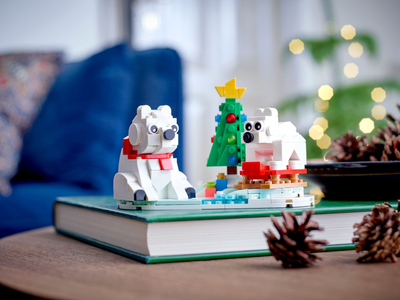 Zestaw klocków LEGO Zimowe niedźwiedzie polarne 312 elementów (40571)