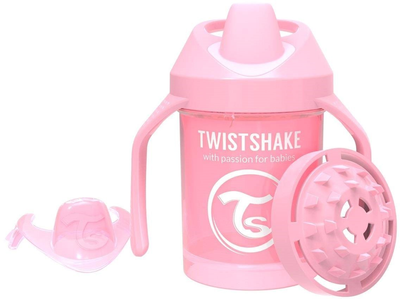 Поїльник-непроливайка Twistshake Pearl Mini з силіконовим носиком 230 мл рожевий (7350083122674)