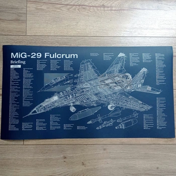 Постер с истребителем МиГ-29 Fulcrum