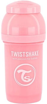 Пляшка для годування антиколікова Twistshake із силіконовою соскою 180 мл рожева (7350083122490)