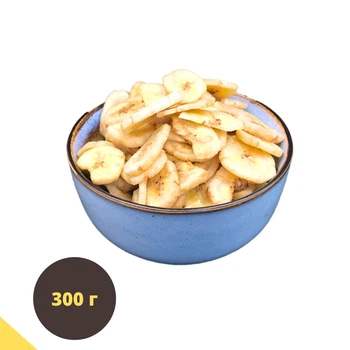 Банановые чипсы 300 г banana chips (BC-R-300)