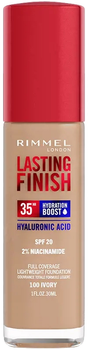 Podkład Rimmel Lasting Finish Hydration Boost 35 H 100 Ivory 30 ml (3616304825057)