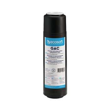 Картридж із гранульованим активованим вугіллям Ecosoft GAC 2,5"х10"