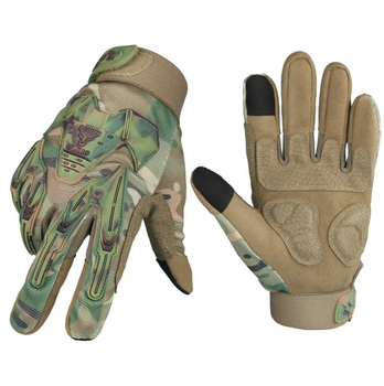Перчатки Тактические с Пальцами Порезозащитные Противоскользящие ClefersTac Fury размер L - Мультикам (60230781L)