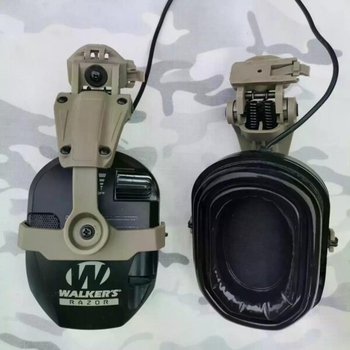 Кріплення адаптер Чебурашка на каску шолом для навушників Walker's Razor WK-ACH-26T tan
