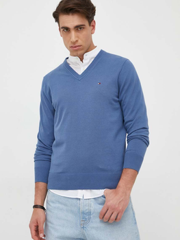 Пуловер чоловічий Tommy Hilfiger Regular Fit MW0MW22349 S Синій (8720643110622)