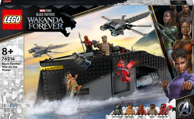 Zestaw klocków LEGO Super Heroes Marvel Czarna Pantera: wojna na wodzie 545 elementów (76214)