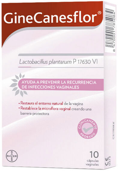 Вагинальные капсулы Bayer Ginecanesflor Vaginal Capsules 10 шт (8470001785084)