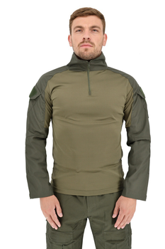 Рубашка тактическая c воротником-стойкой убакс Warrior Wear SA-18 Зеленая M