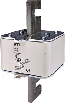 Предохранитель ножевой с плавкой вставкой NH4 800A gG для тримачів PK 4 [4116103] NV-NH ETI