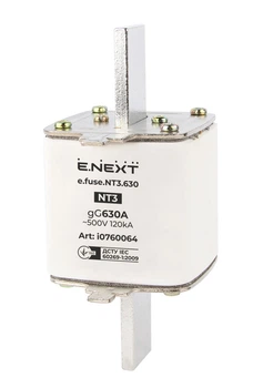 Запобіжник ножовий з плавкою вставкою NT3 630А gG [i0760064] e.fuse.nt3.630 E.NEXT