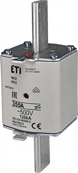 Предохранитель ножевой с плавкой вставкой NH2 355A gG [4185223] KOMBI ETI