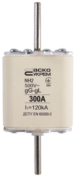 Предохранитель ножевой с плавкой вставкой NH2 300A gG АСКО (A0050010043)