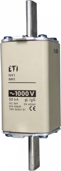 Предохранитель ножевой с плавкой вставкой NH1 40A gG 1000V AC [4113710] ETI