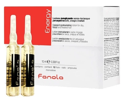 Лосьон для волос Fanola Energy ампулы против выпадения, 12x10мл