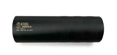 Глушник Steel IMMORTAL XL AIR для калібру .223 різблення 1/2x28 - 160мм. Колір: Чорний, ST053.000.000-45