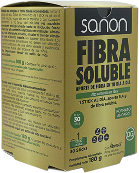 Suplement diety Sanon Fibra Soluble 30 Sticks (8436556087226)