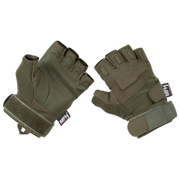 Рукавички тактичні MFH Tactical Gloves Pro Fingerless Олива L