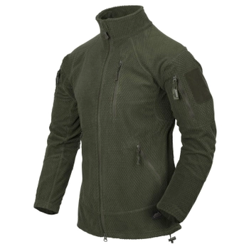 Кофта Alpha Tactical Jacket - Grid Fleece Helikon-Tex Олива XS