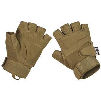 Рукавички тактичні MFH Tactical Gloves Pro Fingerless Койот L