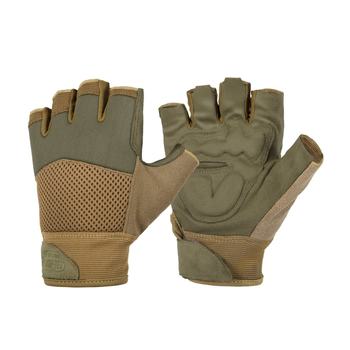 Рукавиці тактичні Helikon-Tex Half Finger Mk2 Gloves - Olive Green / Coyote S
