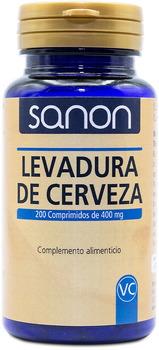 Дієтична добавка Sanon Levadura De Cerveza 200 капсул по 400 мг (8437013869287)