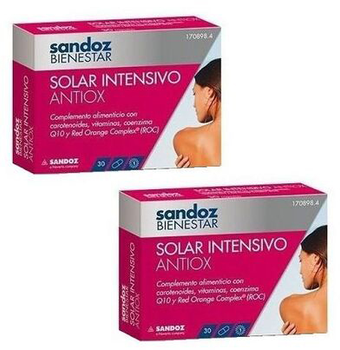 Дієтична добавка Sandoz Bienestar Solar Pack 2x30 капсул (8436033500231)