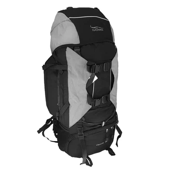 Рюкзак туристический KAIMAN 80 л черно-серый R000284