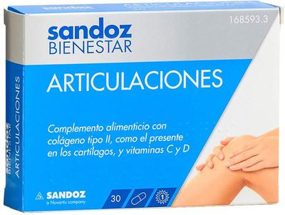 Дієтична добавка Sandoz Bienestar Articulaciones 30 капсул (8470001685933)