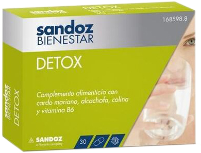 Дієтична добавка Sandoz Detox 30 капсул (8470001685988)