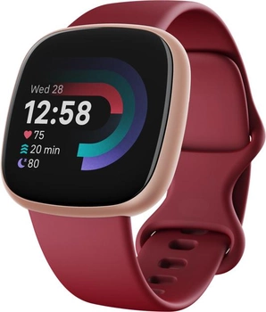 Smartwatch Fitbit Versa 4 Beet/Copper Rose (FB523RGRD)