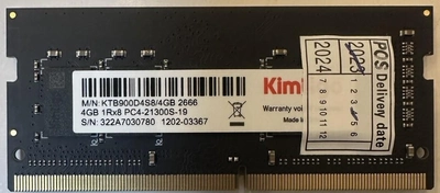 Оперативна пам'ять SODIMM 4GB DDR4 2666MHz Kimtigo