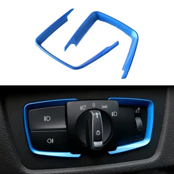 Рамка накладка на панель керування світлом BMW F30 F31 F32 F33 F34 F36 синя