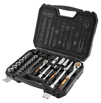 Набір гайкових ключів та головок 1/2"(F)×3/4"(M) 73 шт Neo Tools 10-054