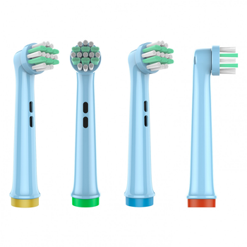 Детские насадки ProZone 100% совместимые с ORAL-B/Braun - PRO-X Kids (4шт) Голубые