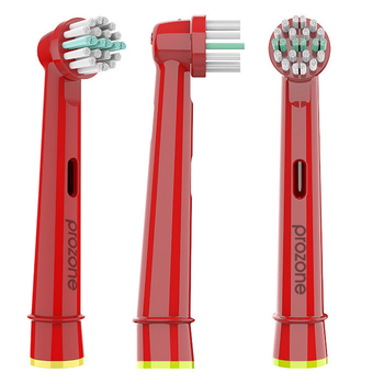Насадки 100% совместимые для ORAL-B/Braun - ProZone Classic-Kids 3 шт Детские красные