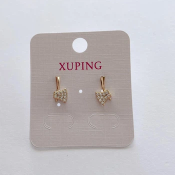 Сережки позолота Xuping Гвоздики сокира Золото 12 мм S15078
