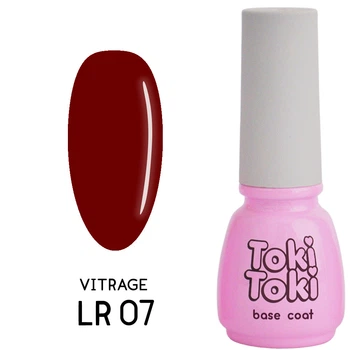 Гель-лак Toki Toki Lady in Red LR07, 5 мл, вітражний винний