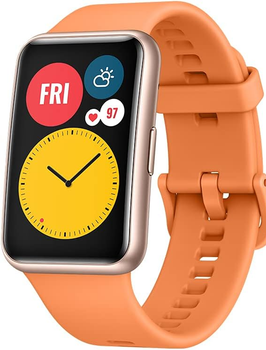 Смарт-часы Huawei Watch Fit 46mm / Bluetooth / 5ATM / Cantaloupe Orange (TIA-B09) Б/В