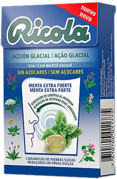 Suplement diety Ricola Sugar Free Ice Action Candies Box 50 g (7610700011775)