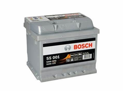 Акумулятор Bosch S5 Silver Plus 52Ah, EN520 правий "+" 207x175x175 (ДхШхВ) 0 092 S50 0101