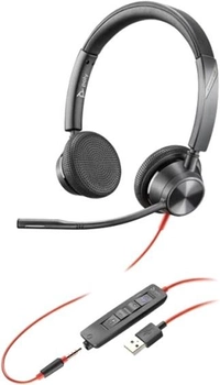 Słuchawki Plantronics Poly BlackWire 3325, BW3325-M USB-A Czarne (214016-01)