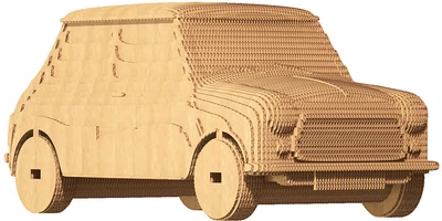 3D пазл-конструктор Cartonic 3D Puzzle Mini Cooper Картонний (CARTMINI)