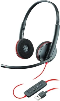 Słuchawki Plantronics Poly BlackWire C3220 USB-A Czarne (209745-201)