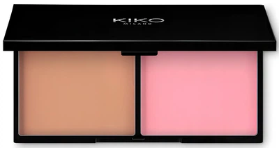 Палетка Kiko Milano Smart Blush And Bronzer 01 Cinnamon And Tea Rose 12 г (8025272628174)